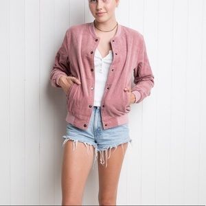 pink corduroy jacket brandy melville